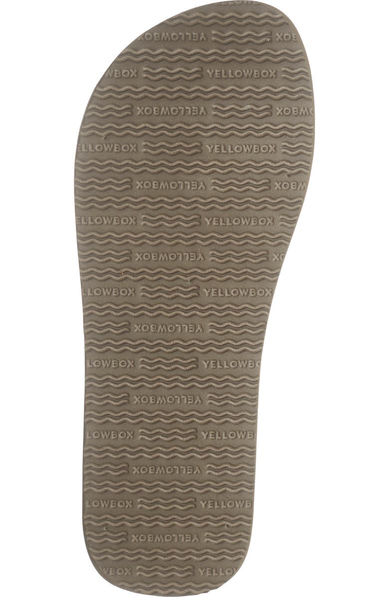 Yellow Box Premium Jello Platform Flip Flop, Alternate, color, Rich Taupe