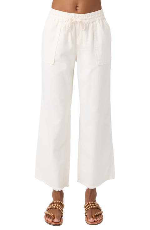 Sevie Drawstring Cotton Twill Pants