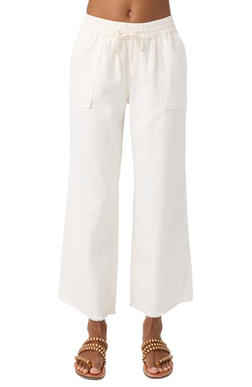 O'neill Sevie Drawstring Cotton Twill Pants In White