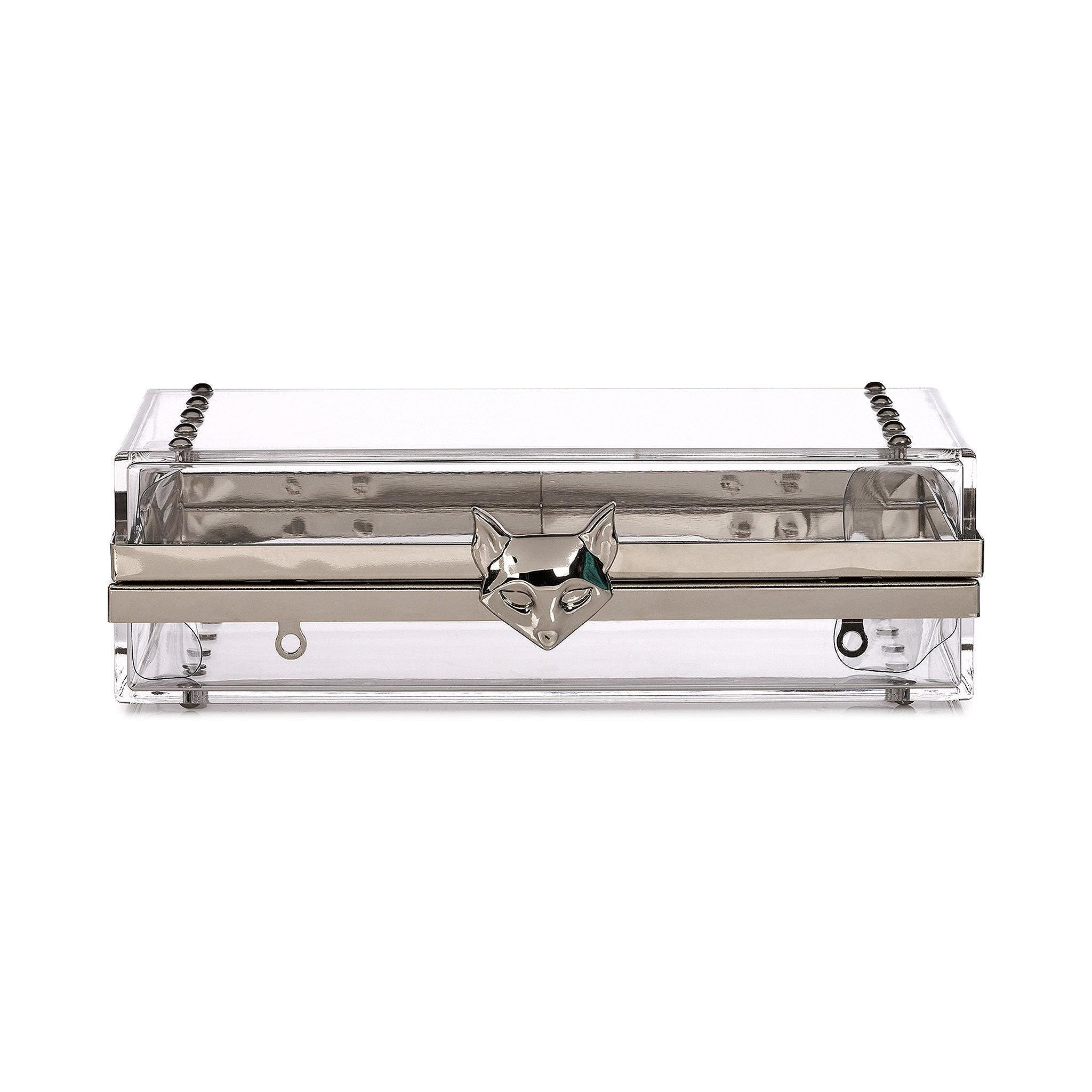 DESERI Halo Crossbody Clutch, Alternate, color, Silver