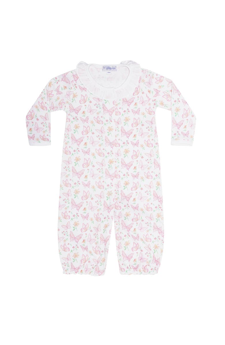 Nellapima Butterflies Print Converter Gown - Baby, Alternate, color, Pink