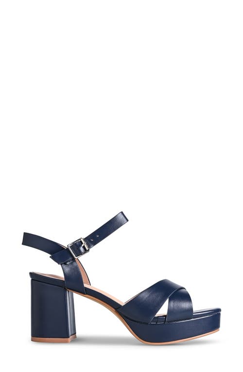 Touch Ups Toby Ankle Strap Platform Sandal In Blue