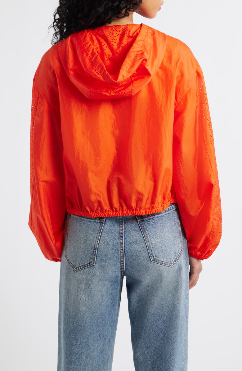 UGG<sup>®</sup> Chiara Hooded Nylon Jacket, Alternate, color, Lobster