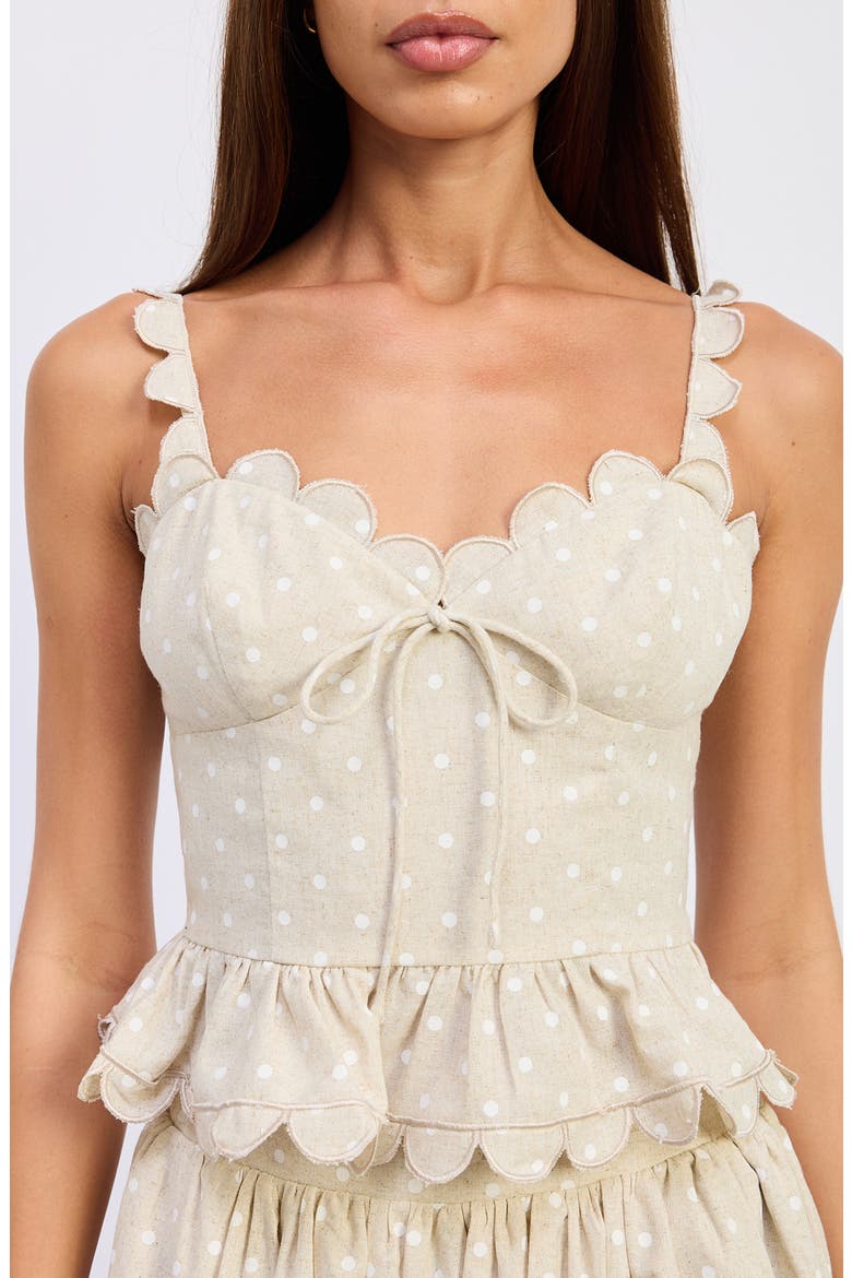 Elise Embroidered Peplum Top, Alternate, color, NATURAL IVORY