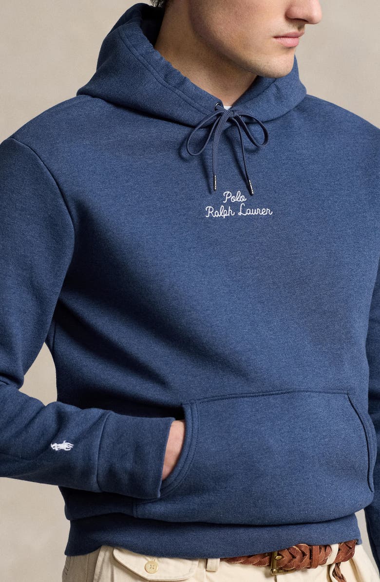 Polo Ralph Lauren Logo Double Knit Hoodie, Alternate, color,