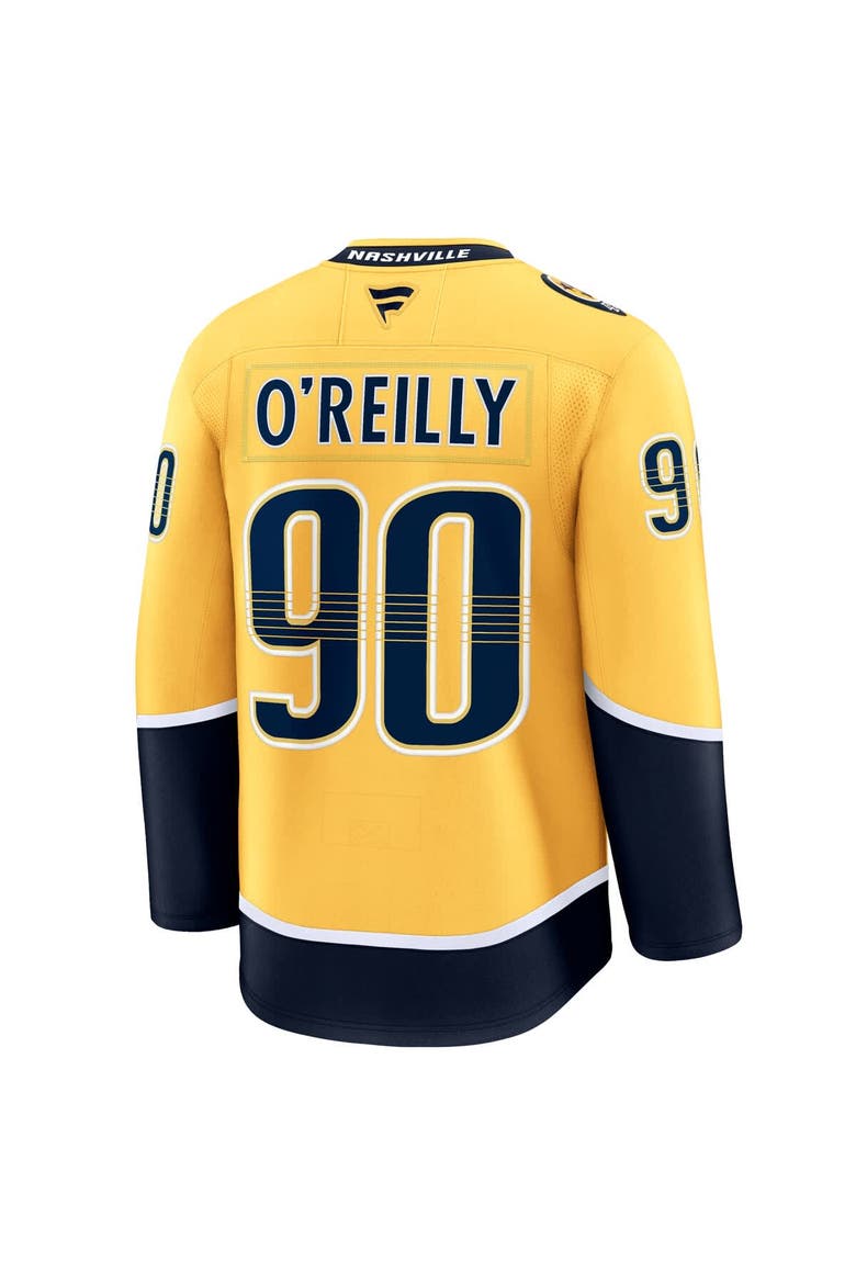 Men's Fanatics Ryan O'Reilly Yellow Nashville Predators Home Premium Jersey, Alternate, color, Yellow