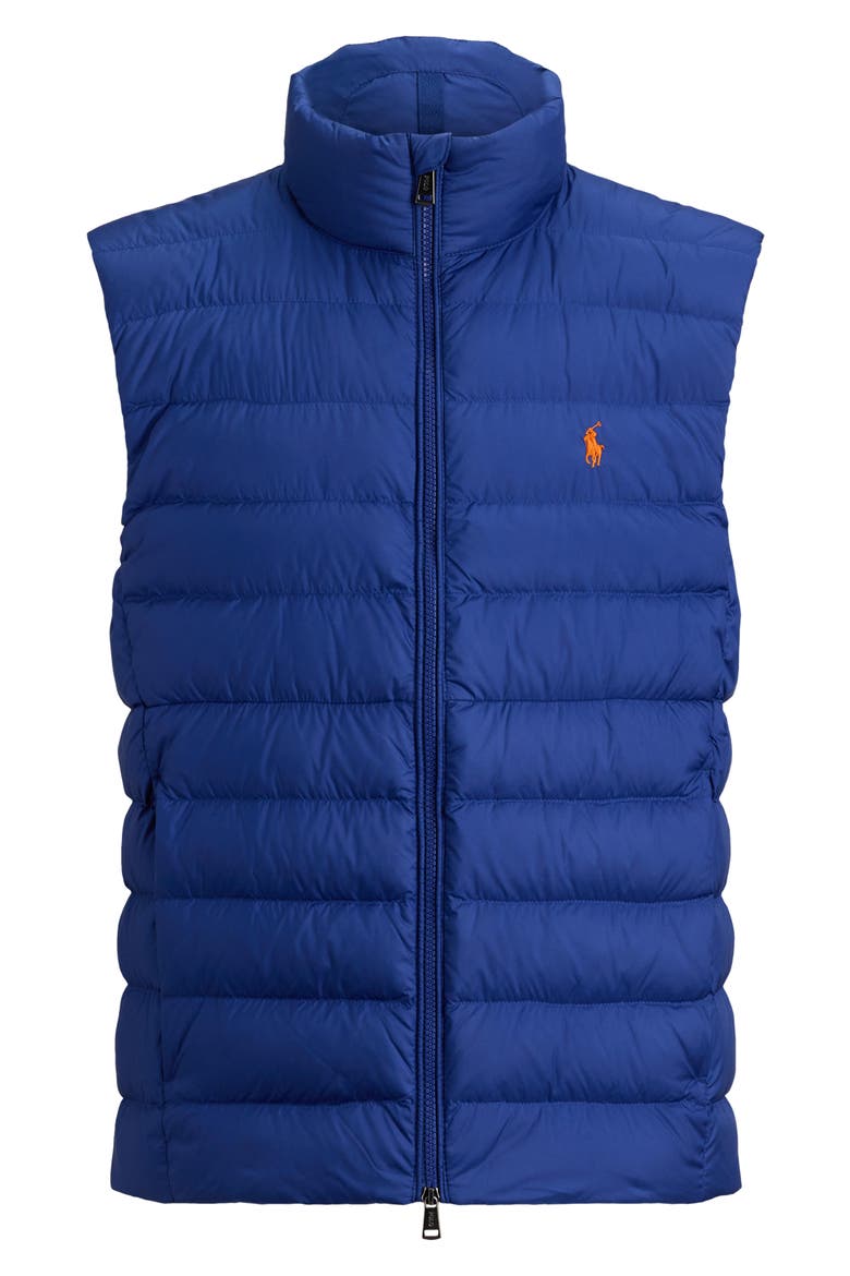 The Colden Water Repellent Packable Down Vest, Alternate, color, BLUE YACHT
