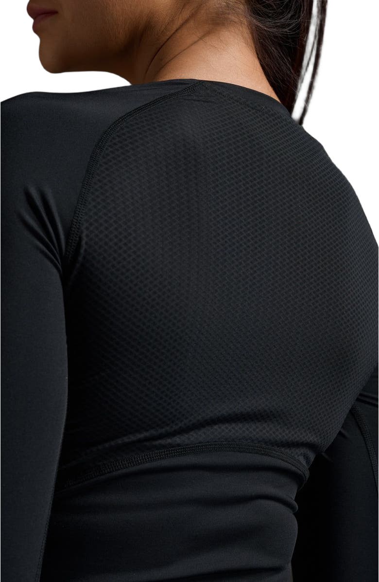 2XU Women
s Core Compression Long Sleeve, Alternate, color, Black/Silver