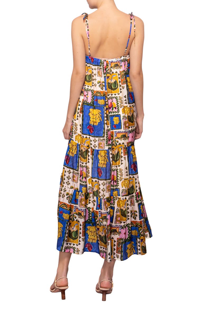Trapeze Maxi Sundress, Alternate, color, MULTI PATCHWORK