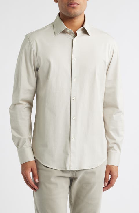 Jimmy OoohCotton® Herringbone Button-Up Shirt