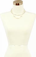 OLIVIA WELLES Trinity Layered Choker Necklace