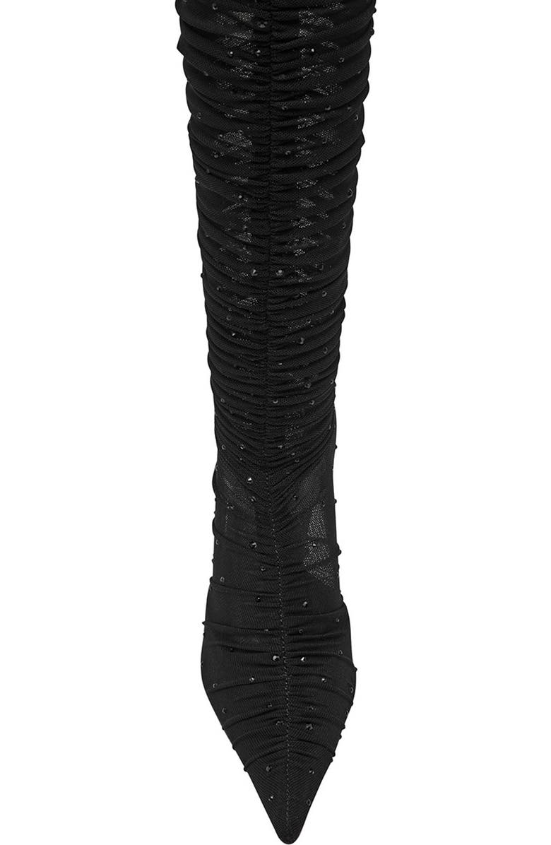 Steve Madden Rashida Sheer Mesh Over the Knee Boot, Alternate, color, Black Mesh