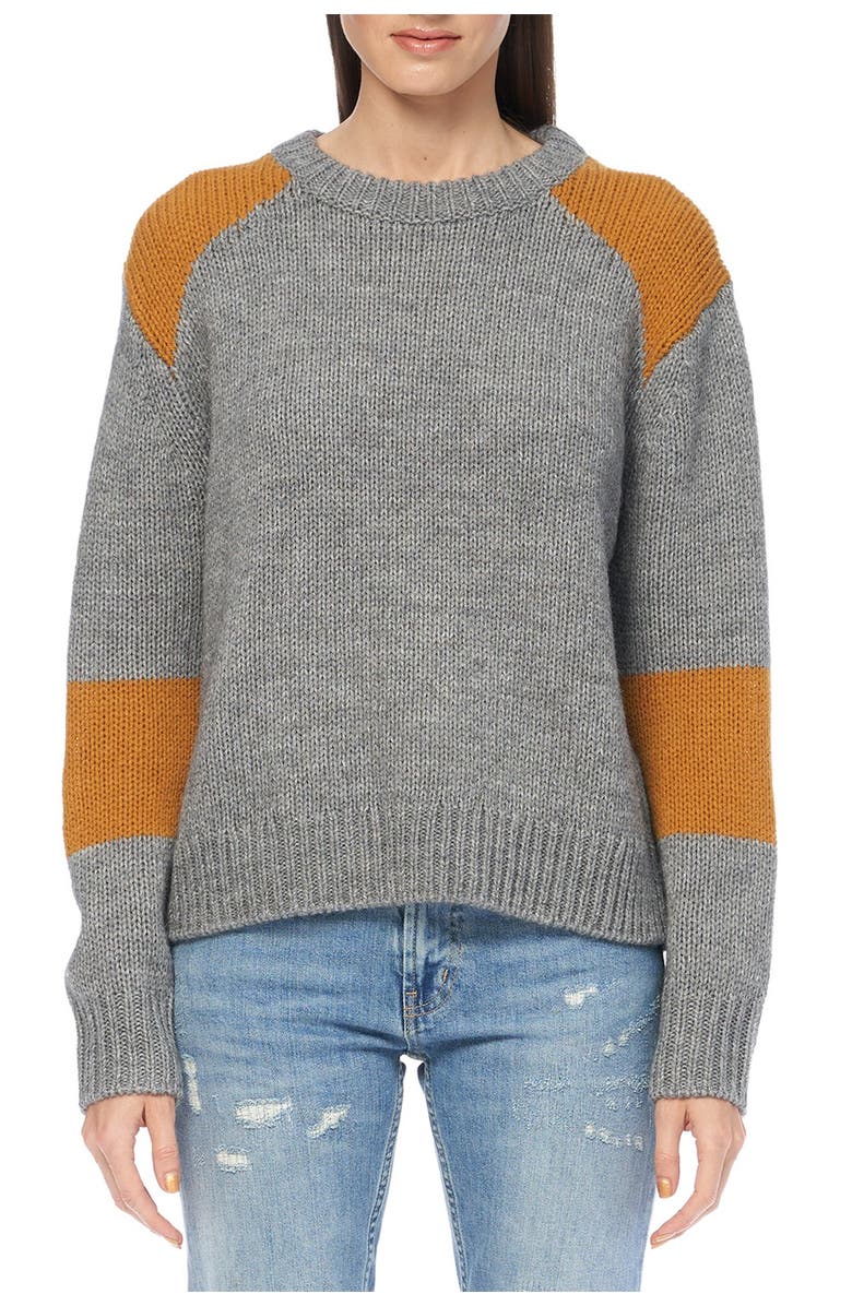 360 CASHMERE Juliana Colorblock Crew Neck Sweater, Alternate, color,