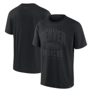 FANATICS Men's Fanatics Black Denver Broncos Black Out Heavyweight T-Shirt