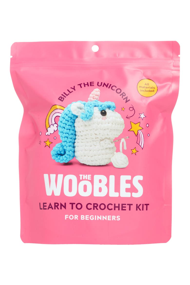 Unicorn Crochet Kit, Main, color, WHITE