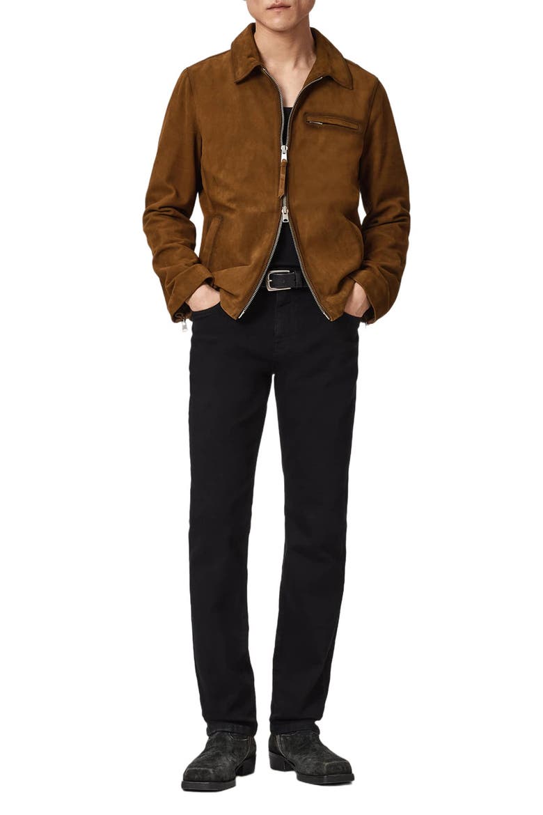Ashwood Suede Jacket, Alternate, color, TAN BROWN