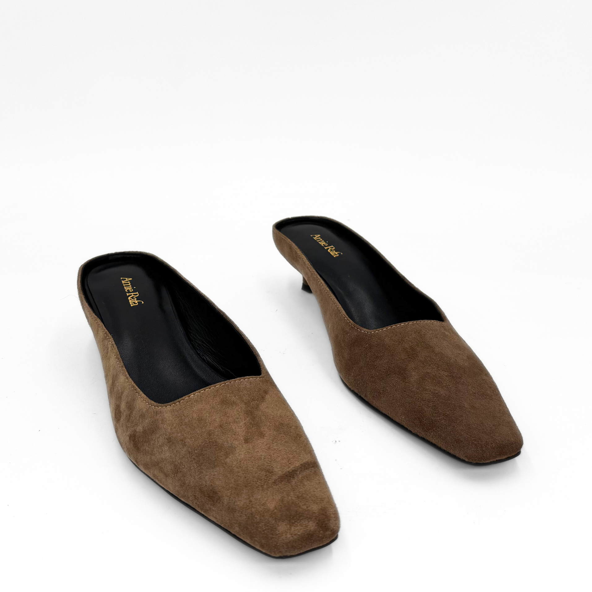 Mona Kitten Heel Mules, Alternate, color, Taupe