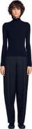 SANDRO Ruffled roll-neck wool sweater