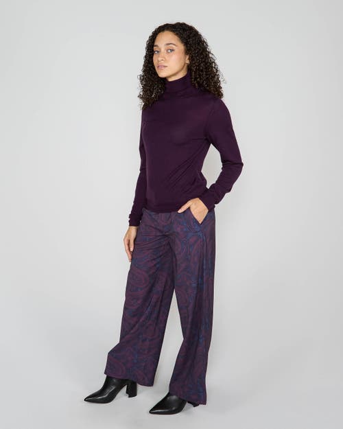 Lords Of Harlech Rona Turtleneck Sweater In Purple