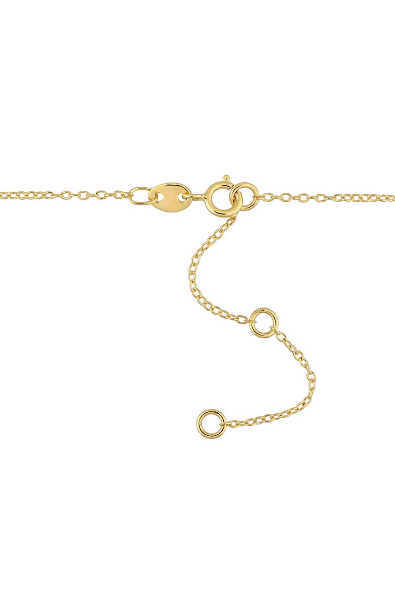 1/6 CTW Lab-Grown Diamond Station Necklace, Alternate, color, Yellow-Plated