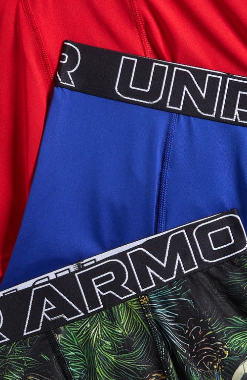 Under Armour Kids' Assorted 3-pack Ua Performance Tech™ Boxer Briefs In Blue