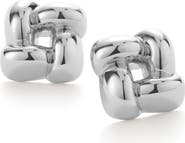 JENNY BIRD Medium Woven Square Stud Earrings