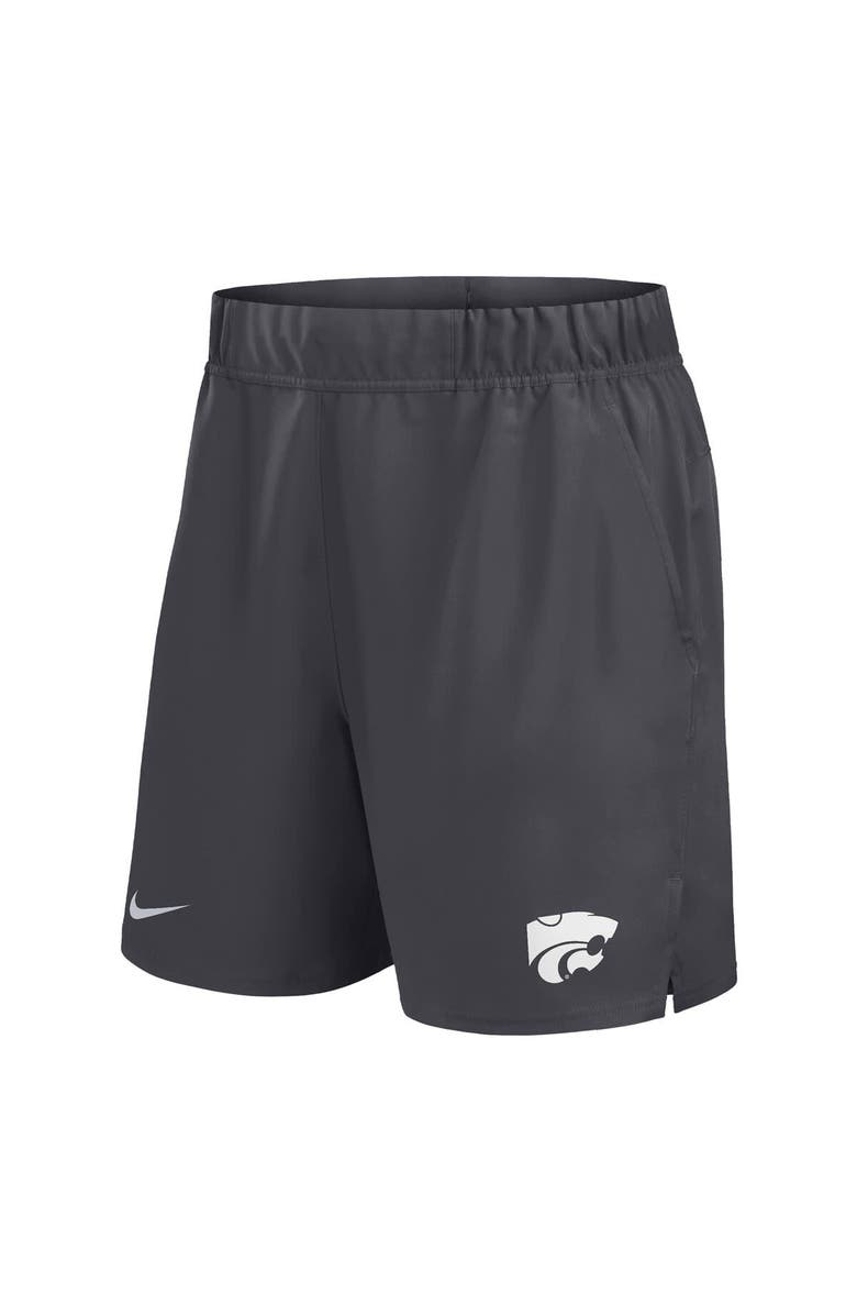 Nike Men's Nike Anthracite Kansas State Wildcats Performance Victory Shorts, Alternate, color, Anthracite