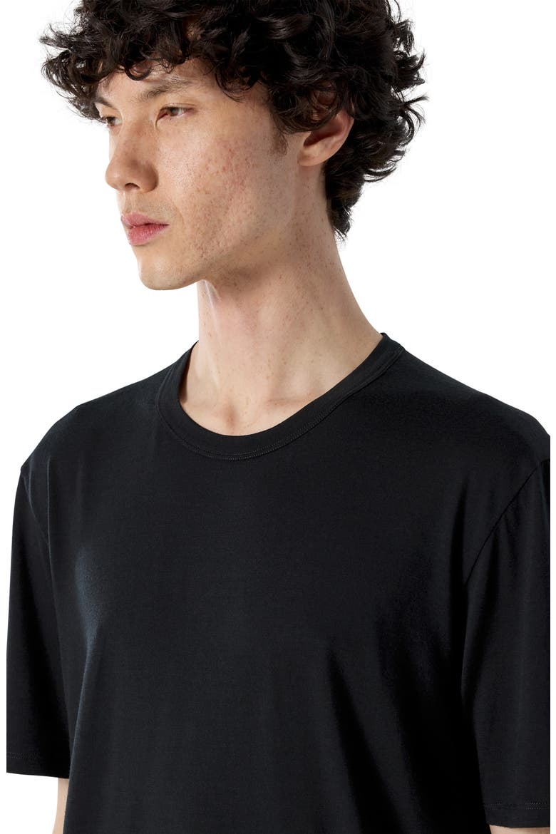 Frame Merino Wool Blend T-Shirt, Alternate, color, BLACK