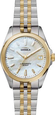 Shinola Circadian Monster Mother-of-Pearl Automatic Bracelet Watch, 36mm