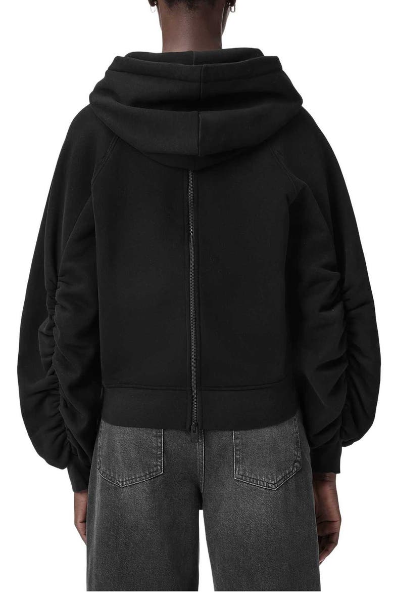 Mystère Back Zip Graphic Hoodie, Alternate, color, BLACK