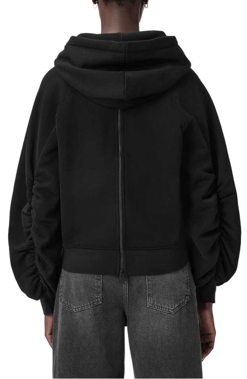 Allsaints Mysterie Graphic Dana Hoodie In Black