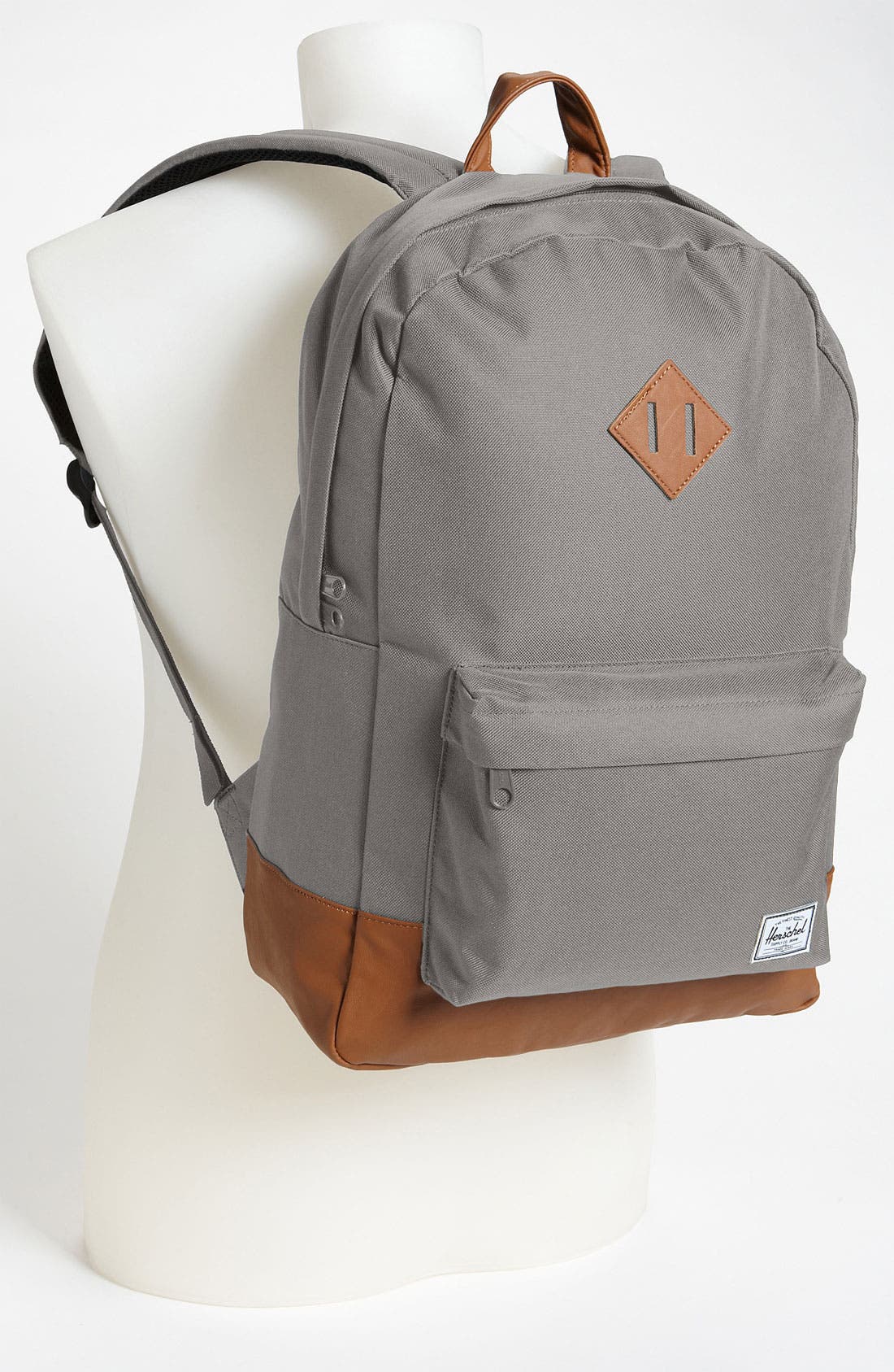 Heritage Backpack, Alternate, color, GREY/TAN SYNTHETIC LEATHER