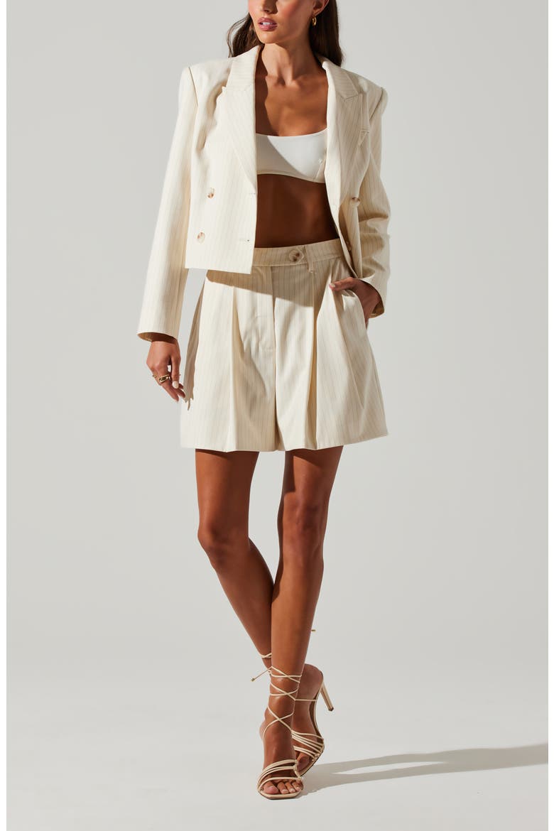 Preston Shorts, Alternate, color, OFF WHITE STRIPE