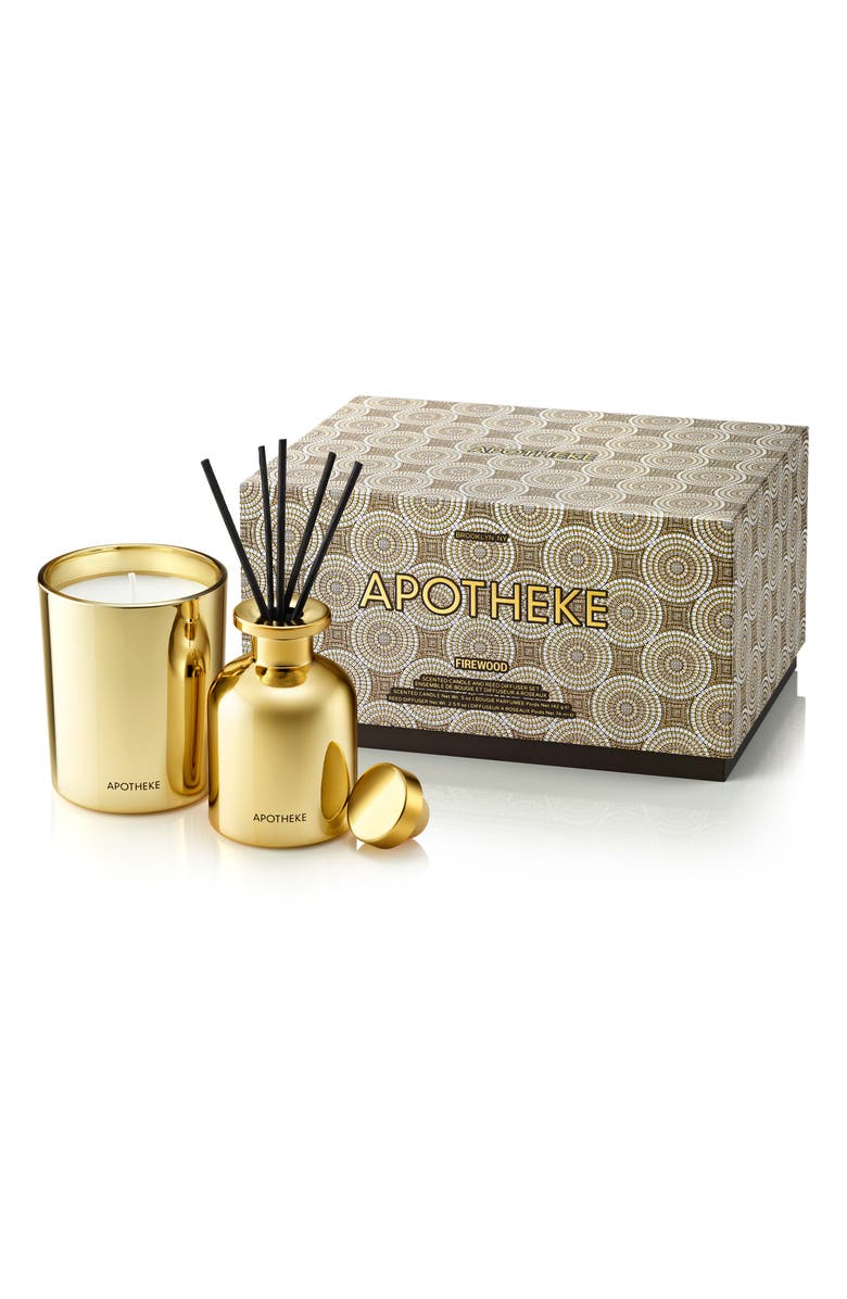 APOTHEKE Mini Candle & Mini Reed Diffuser Home Fragrance Duo, Main, color, 