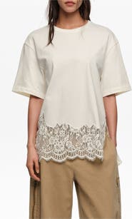 Bimba y Lola Oversize Lace T-Shirt