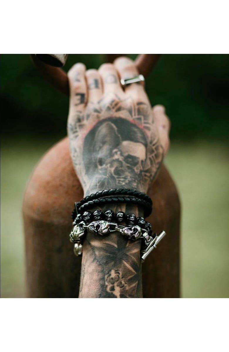 Room101 Ohm Bead Bracelet, Alternate, color, Black