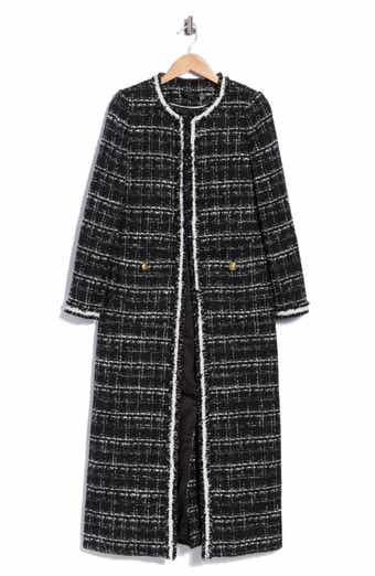 Kidman Boucle Long Jacket with Trim
