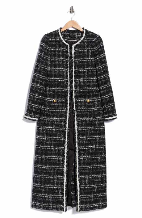 Kidman Boucle Long Jacket with Trim