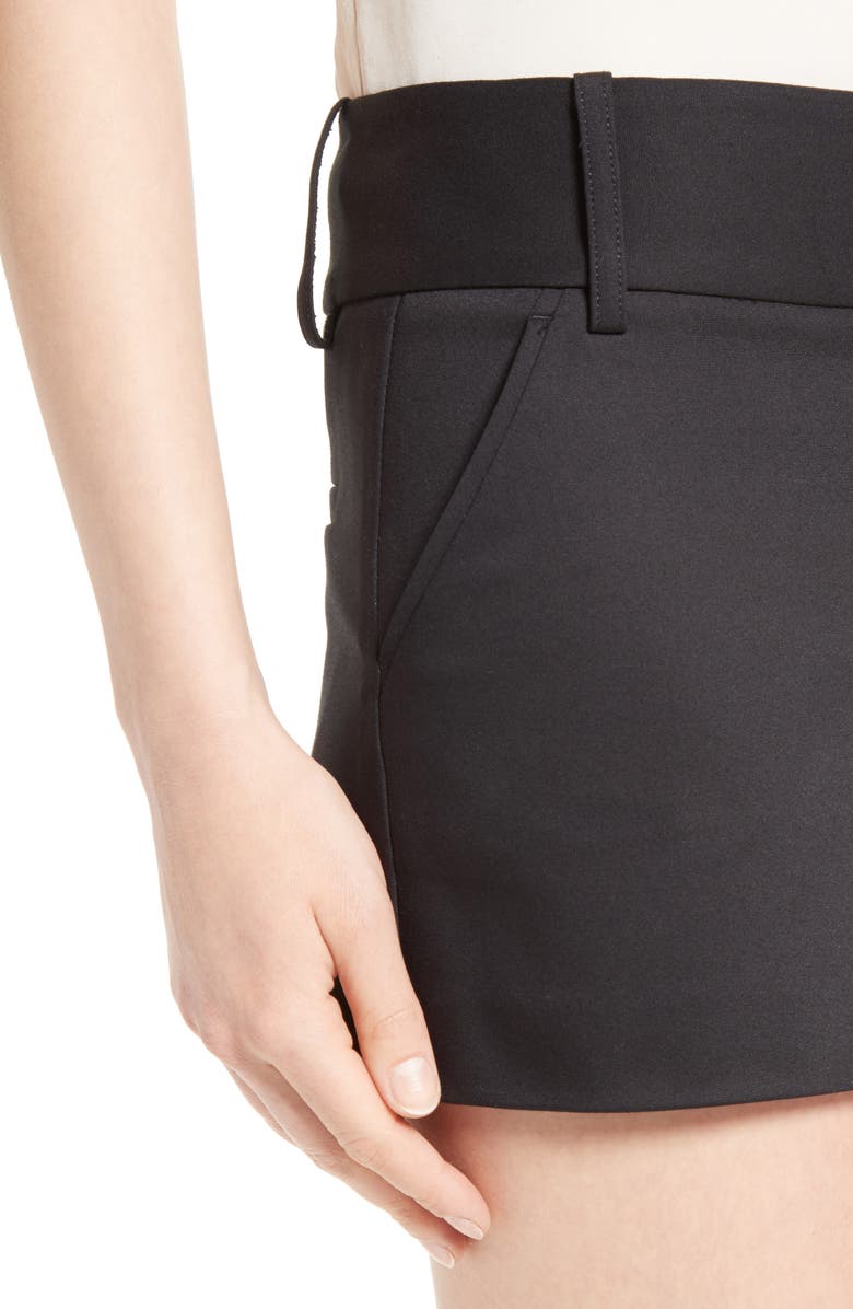 Alice + Olivia Cady Cotton Blend Shorts, Alternate, color,