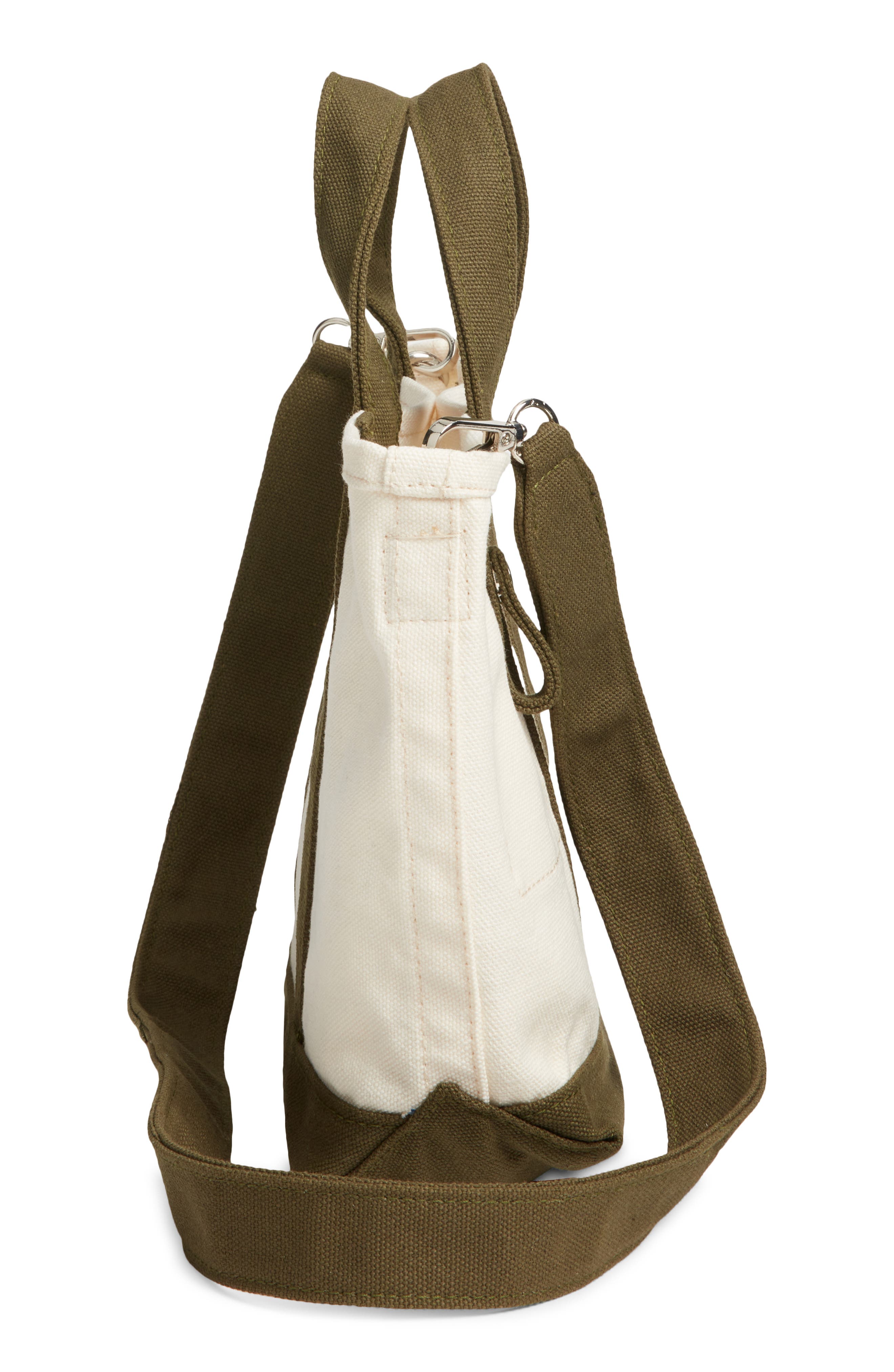 Small 125th Anniversary Structured Tote, Alternate, color, BEIGE BEACH- OLIVE NIGHT