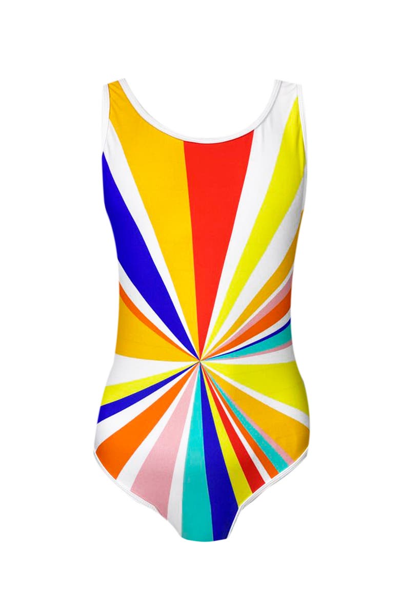 NESSI BYRD Colorful Print One-Piece Swimsuit, Little Kid-Big Kid, Main, color, Multicolor