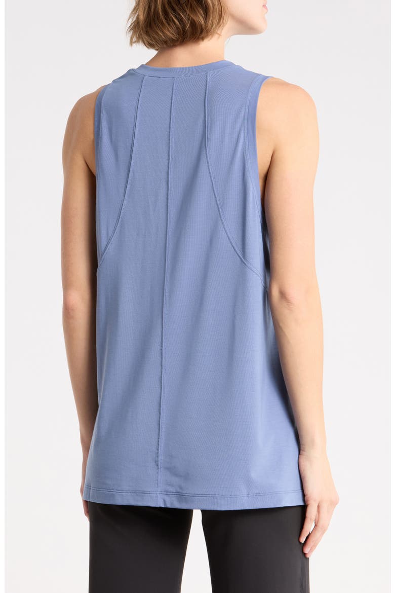 Soft Flow Studio Longline Tank, Alternate, color, LUXE BLUE