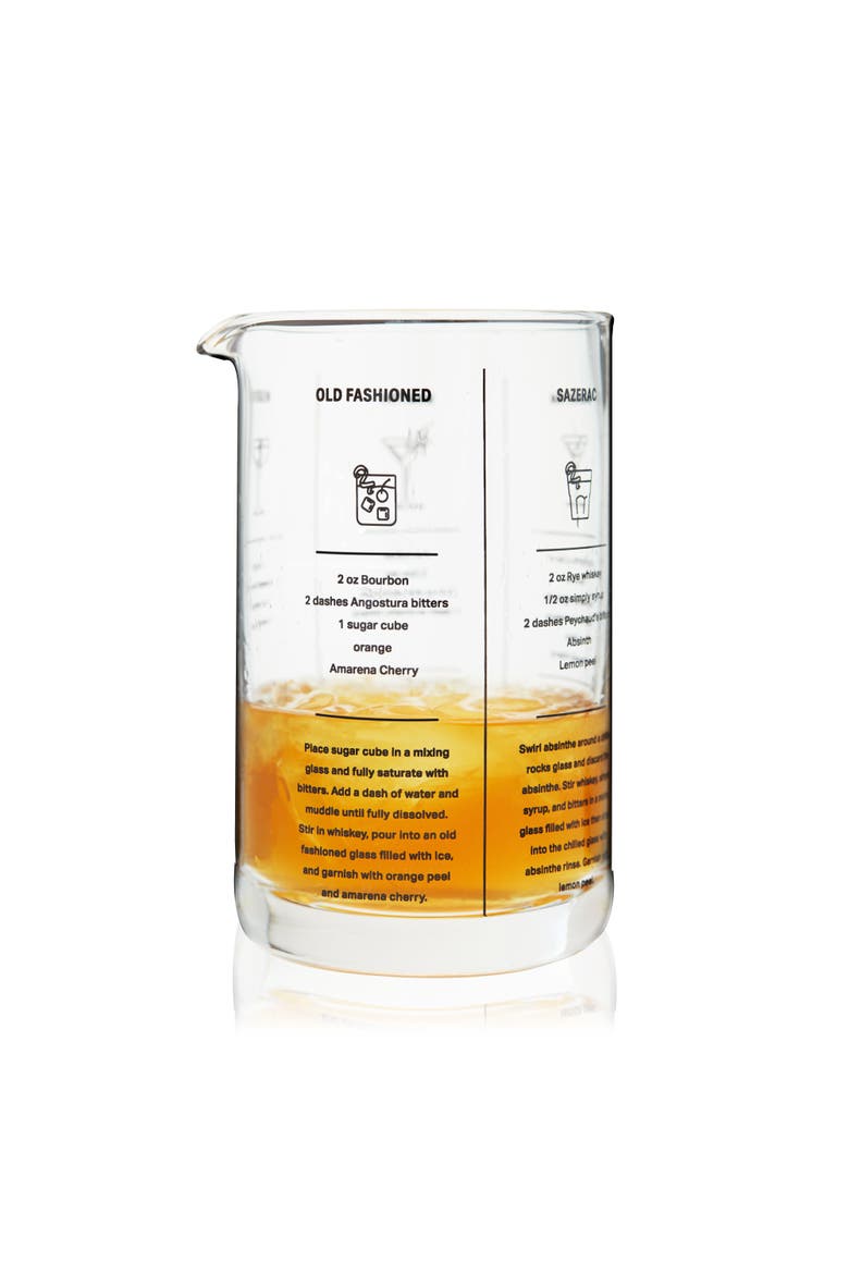 Recipe Mixing Glass, Main, color, Clear