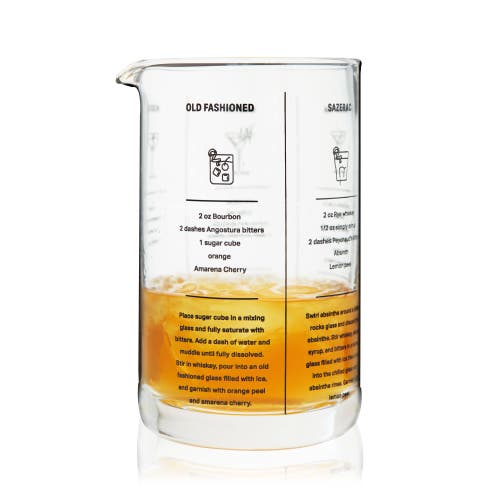 True Recipe Mixing Glass In Transparent