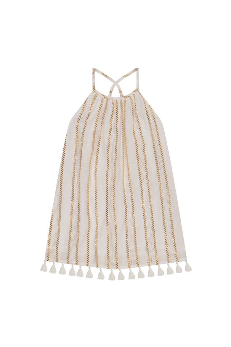 Mini Chantal Girl's Sundress, Main, color, Gold Stripe