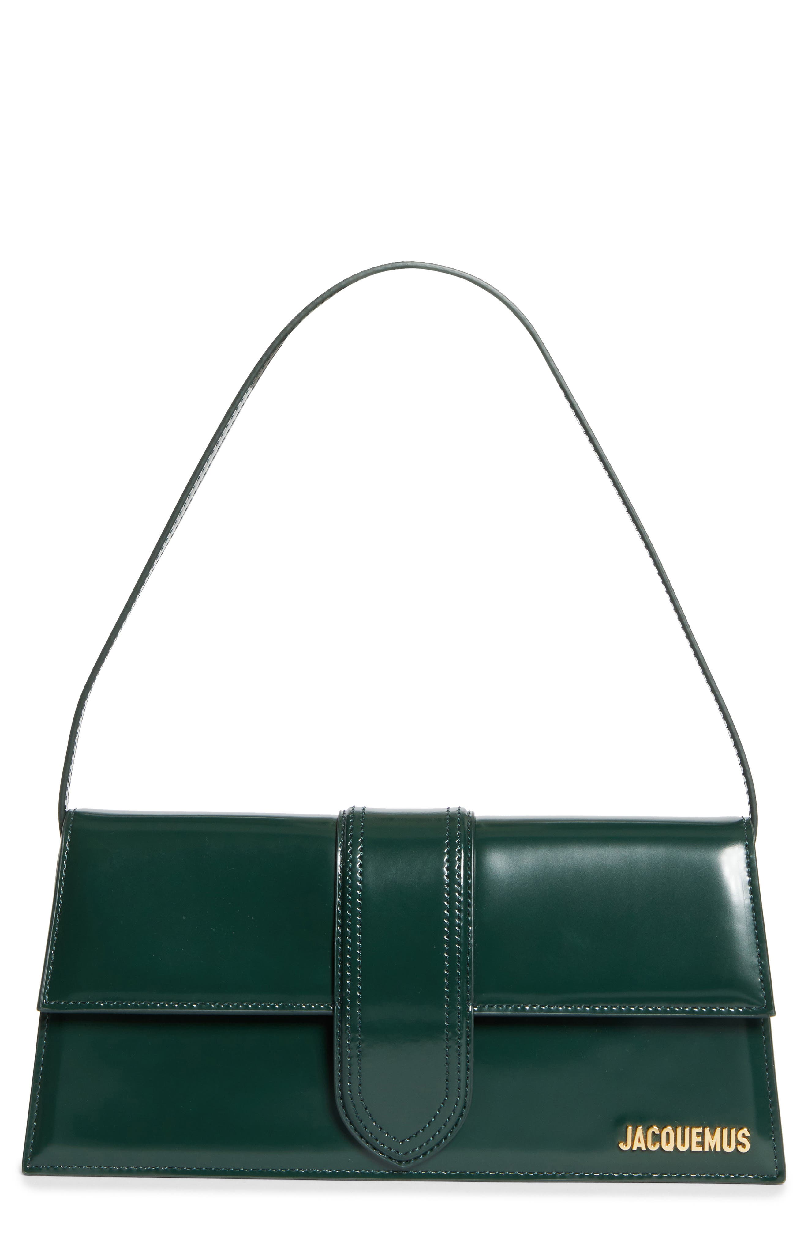 Jacquemus Long Le Bambino Leather Shoulder Bag, Main, color, 