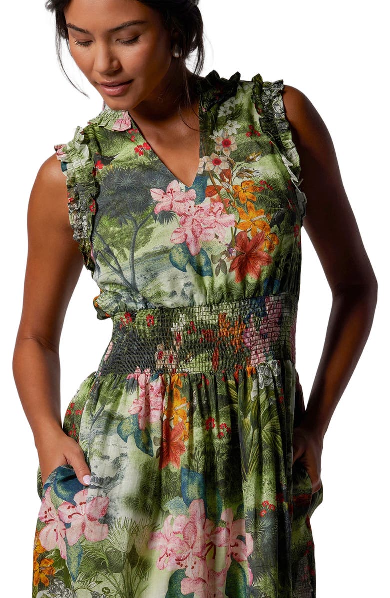 Tori Richard Artistic Garden Viola Dress, Alternate, color, 