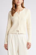 Open Edit Cropped Fisherman Cardigan