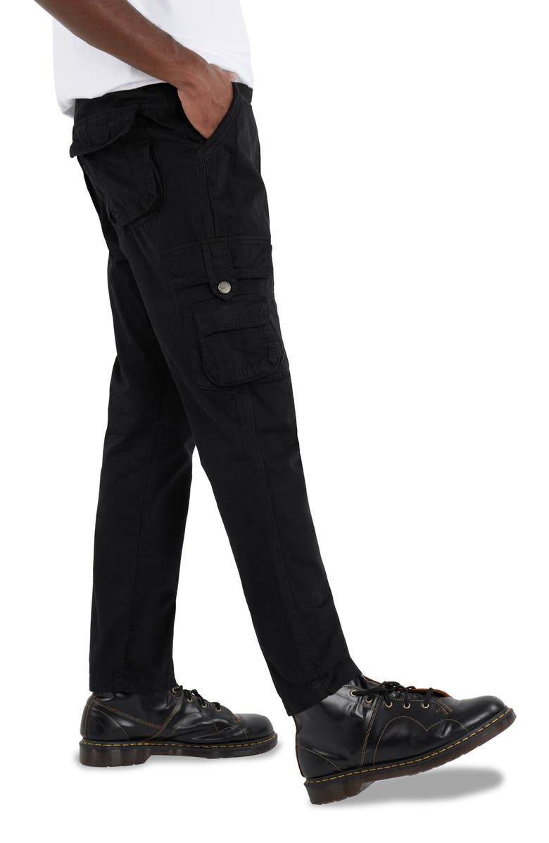 XRAY Utility Cotton Cargo Pants, Alternate, color, Black