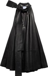 7 For All Mankind Frill Leather Dress